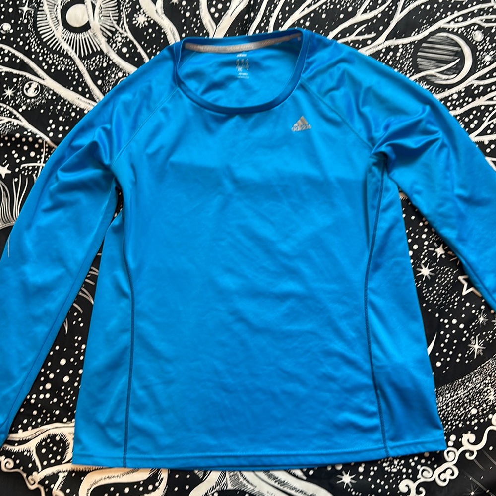 Adidas running climalite long sleeve shirt size X-Large blue